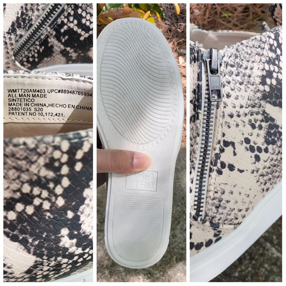 ๐NWOB Time and Tru Snake Wedge Sneakers - Picture 3 of 7